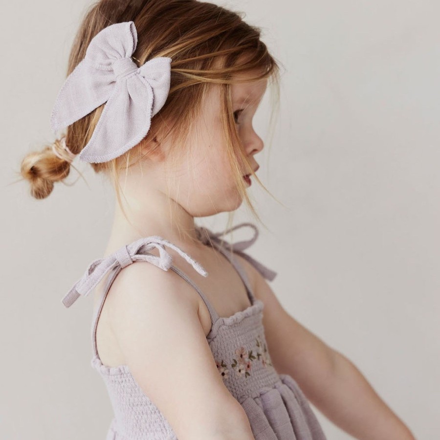 Wear Jamie Kay | Jamie Kay Muslin Hair Bow - Rosewater | Mellow