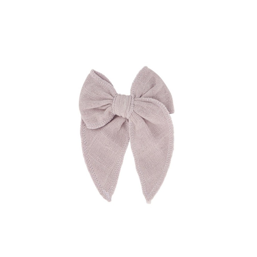 Wear Jamie Kay | Jamie Kay Muslin Hair Bow - Rosewater | Mellow