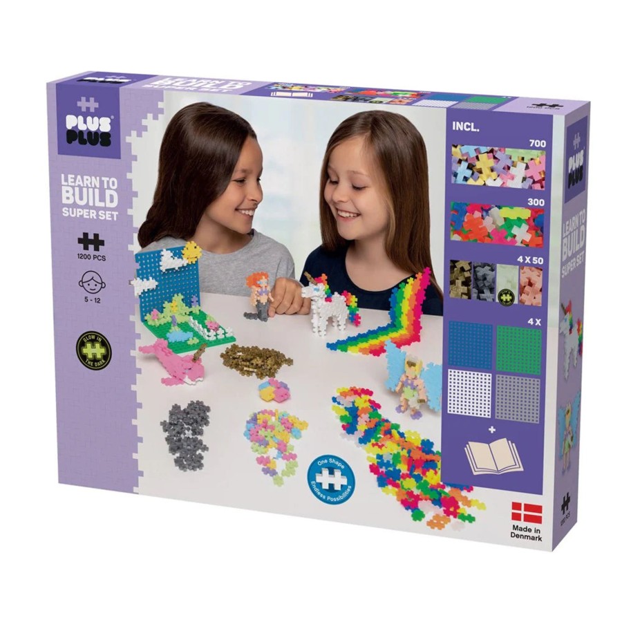 Play Plus-Plus | Plus-Plus Pastel Learn To Build Super Set | Mellow