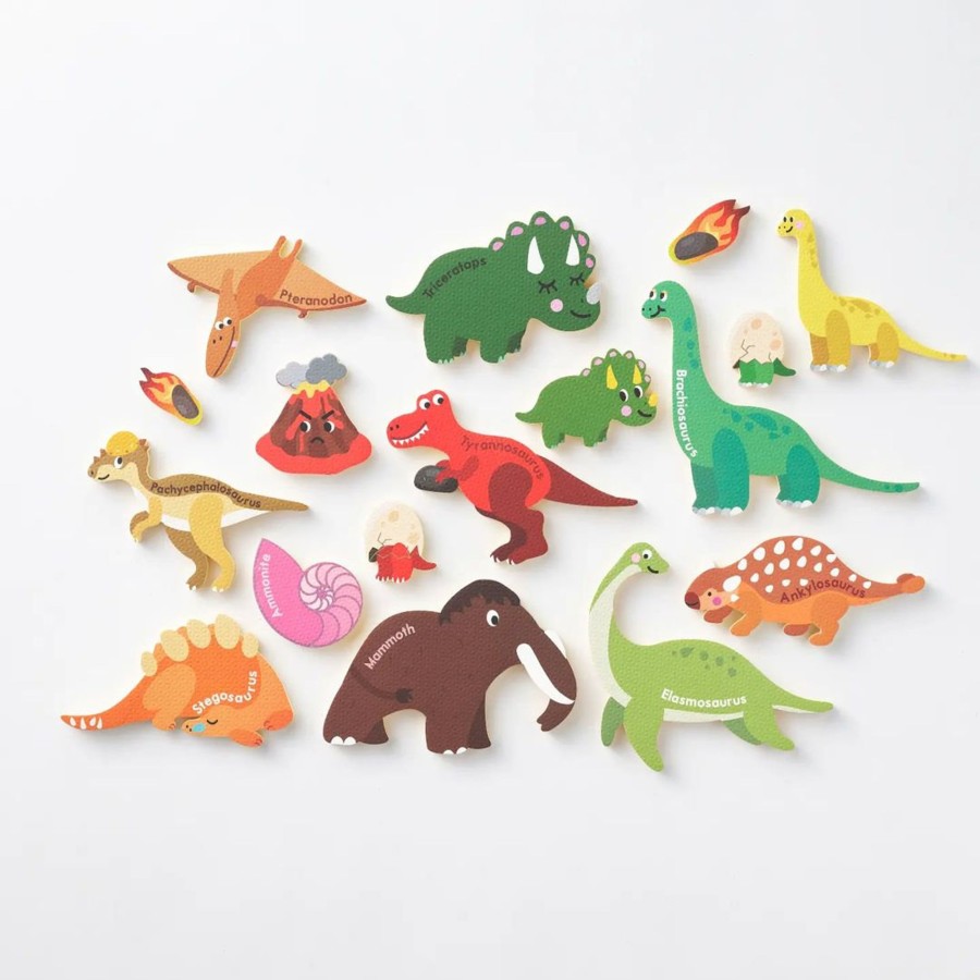 Play Nahthing | Nahthing Project Creative Play Bath Stickers & Poster Set - Dinosaurs | Mellow