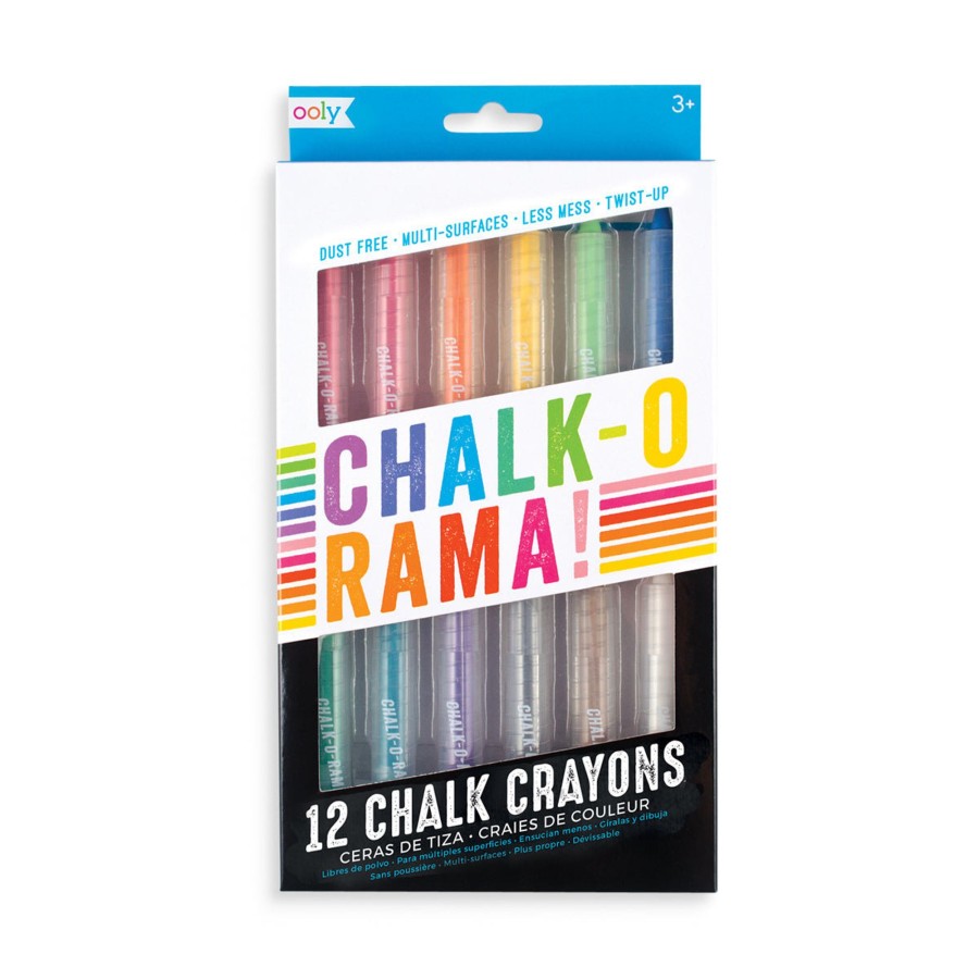 Play Ooly | Ooly Chalk O Rama Chalk Crayons - Set Of 12 | Mellow