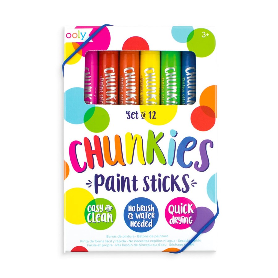 Play Ooly | Ooly Chunkies Paint Sticks - Classic Set Of 12 | Mellow