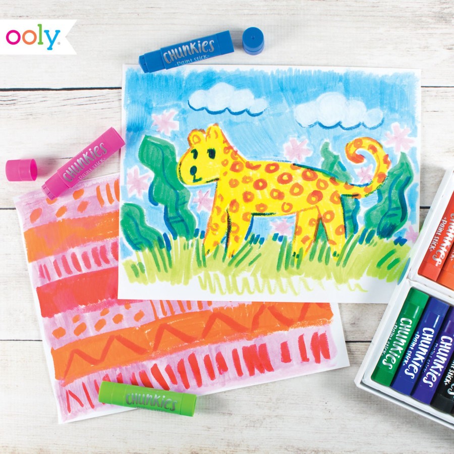 Play Ooly | Ooly Chunkies Paint Sticks - Classic Set Of 12 | Mellow