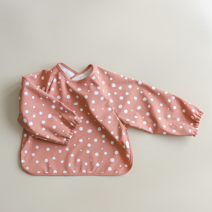 Feed Mellow | Mellow Bib Cape - Spots / Rosewood | Mellow