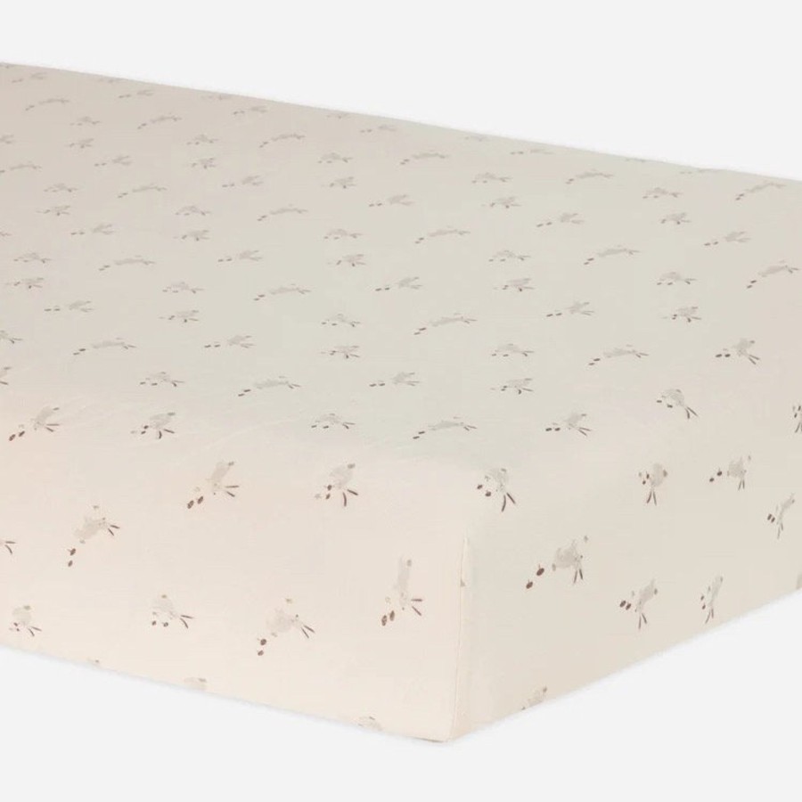 Interior Quincy Mae | Quincy Mae Bamboo Crib Sheet - Bunnies | Mellow