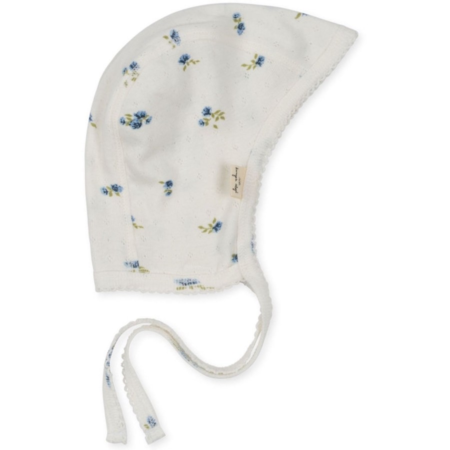 Wear Konges Slojd | Konges Slojd Baby Bonnet - Bonderose Blue | Mellow