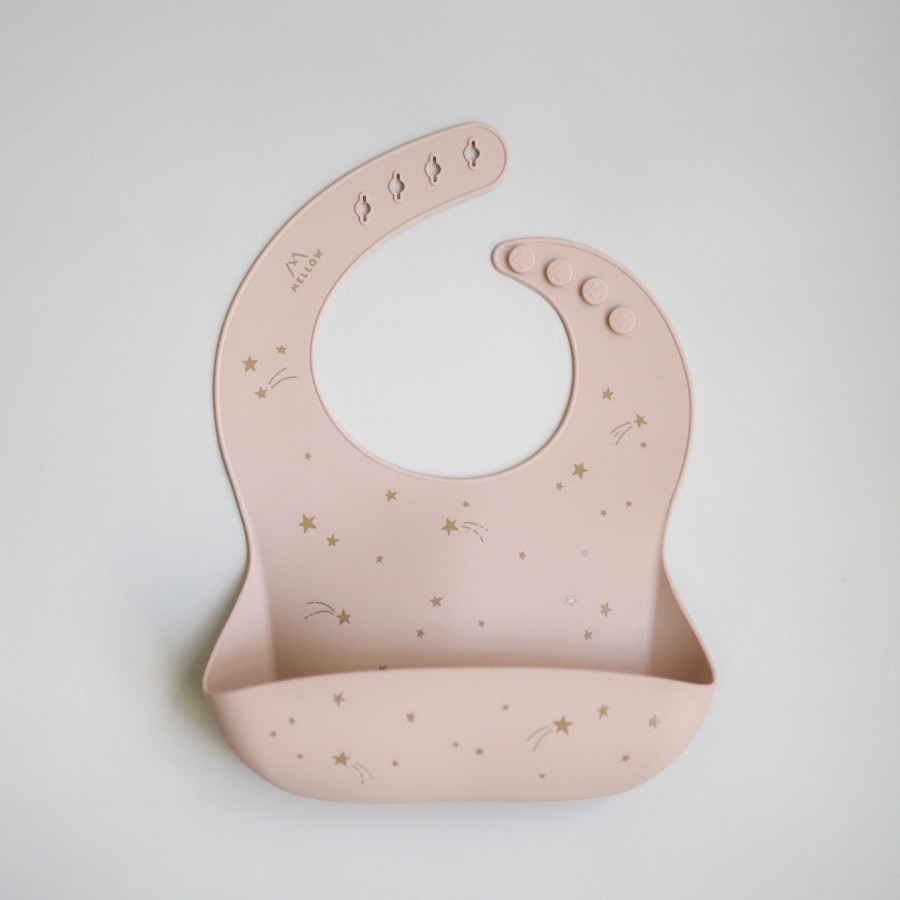 Feed Mellow | Mellow Silicone Bib - Shooting Star / Rose Beige | Mellow