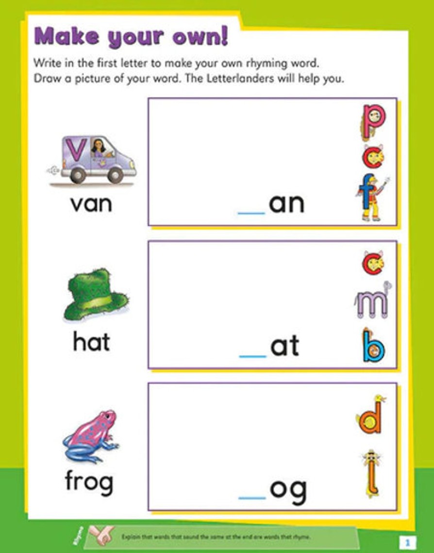 Read Letterland | Letterland: My Second Rhyming Activity Book | Mellow