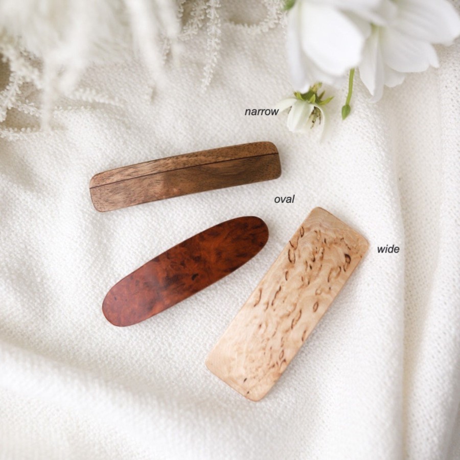 Wear Kost Kamm | Kost Kamm Wooden Hair Clip, 8Cm | Mellow