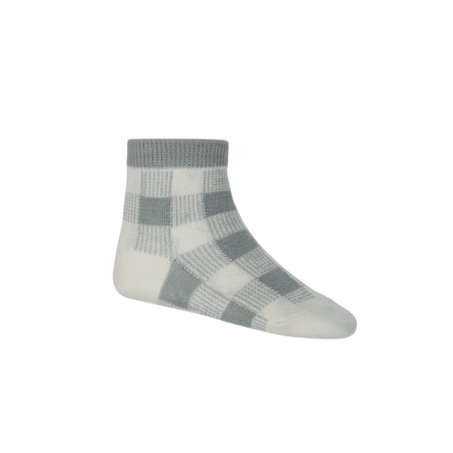 Wear Jamie Kay | Jamie Kay Gingham Sock - Storm Grey | Mellow