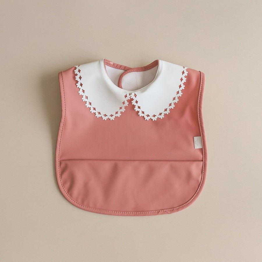 Feed Mellow | Mellow Papillon Baby Bib - Rosewood | Mellow