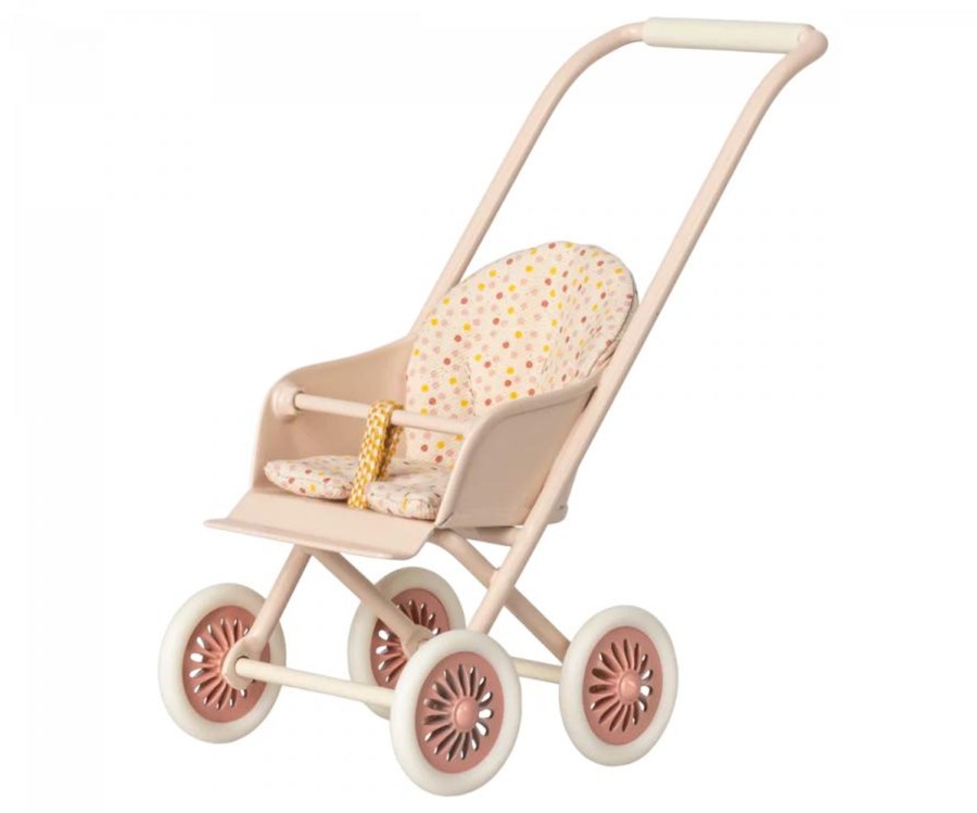 Play Maileg | Maileg Stroller, Micro - Powder | Mellow