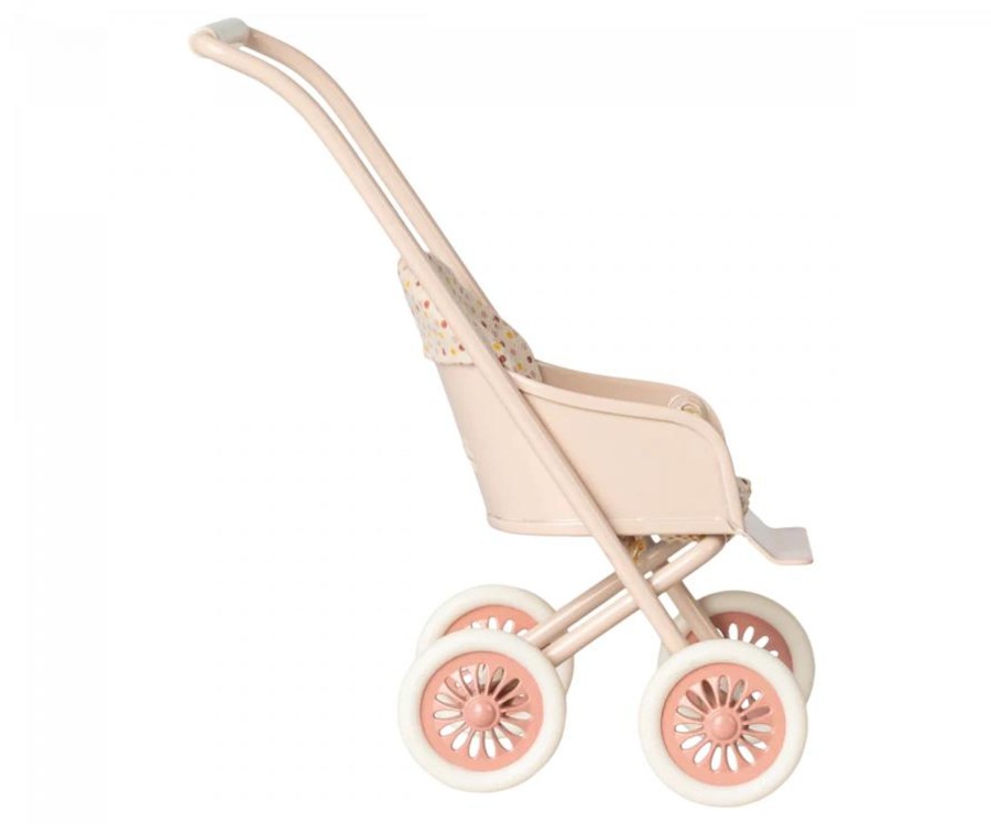 Play Maileg | Maileg Stroller, Micro - Powder | Mellow