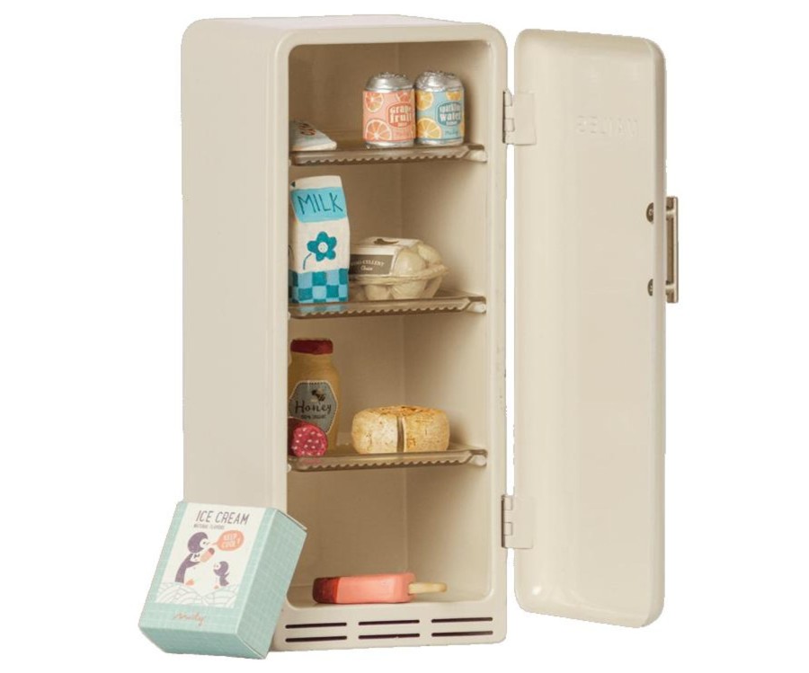 Play Maileg | Maileg Miniature Fridge - Off White | Mellow