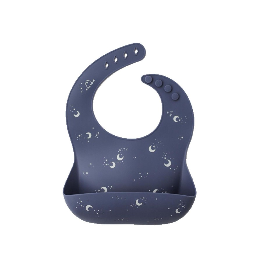 Feed Mellow | Mellow Silicone Bib - Luna / Midnight | Mellow