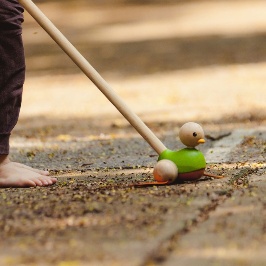 Play Mellow | Plantoys Push Along Duck | Mellow