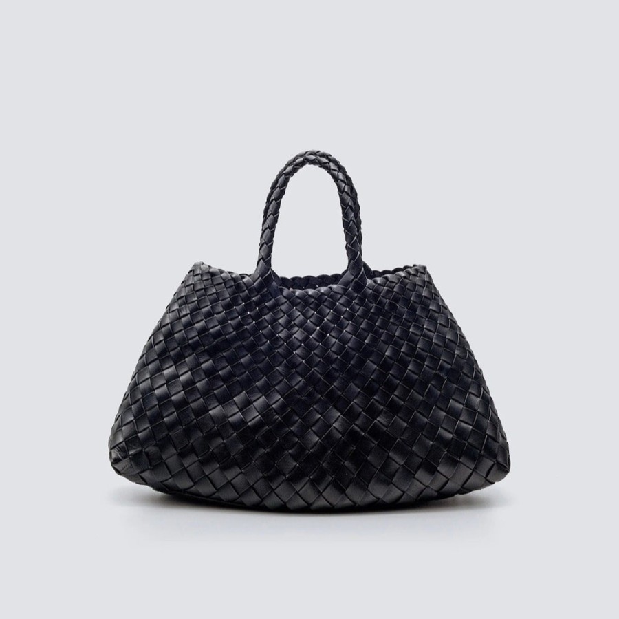 Wear Dragon Diffusion | Dragon Diffusion Croce Woven Leather Basket Bag, Small/Black | Mellow