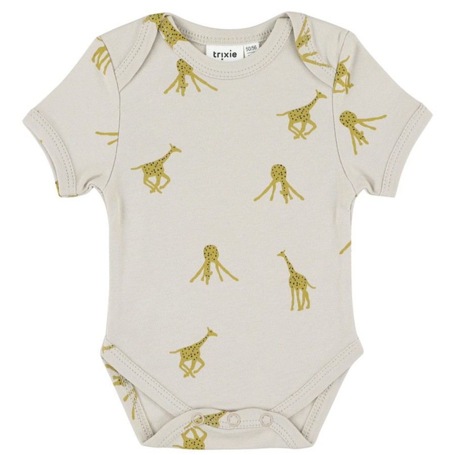 Gift Trixie | Trixie Short Sleeves Bodysuit - Groovy Giraffe | Mellow