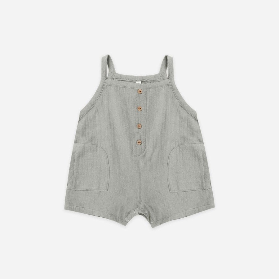 Wear Quincy Mae | Quincy Mae Finn Romper, Sky | Mellow