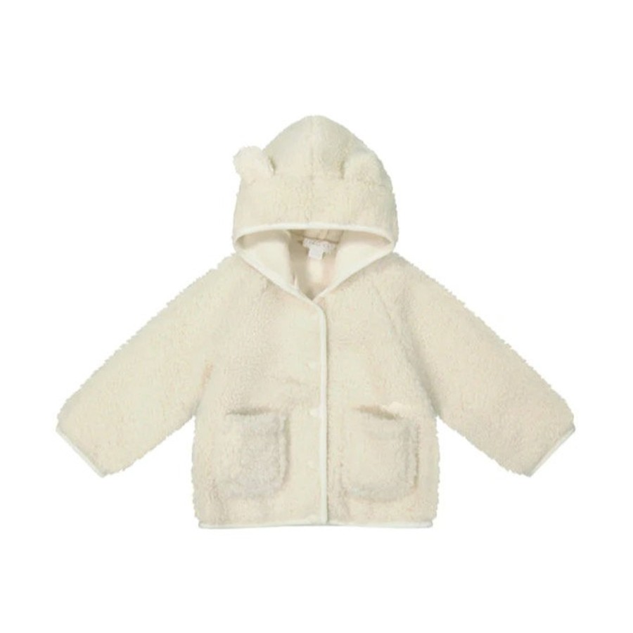 Wear Jamie Kay | Jamie Kay Tatum Recycled Polyester Sherpa Jacket - Natural | Mellow