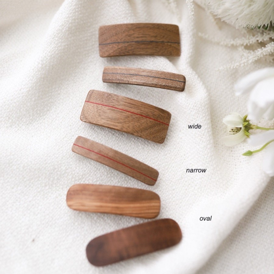 Wear Kost Kamm | Kost Kamm Wooden Hair Clip, 6Cm | Mellow