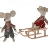 Play Maileg | Maileg Wooden Sled | Mellow