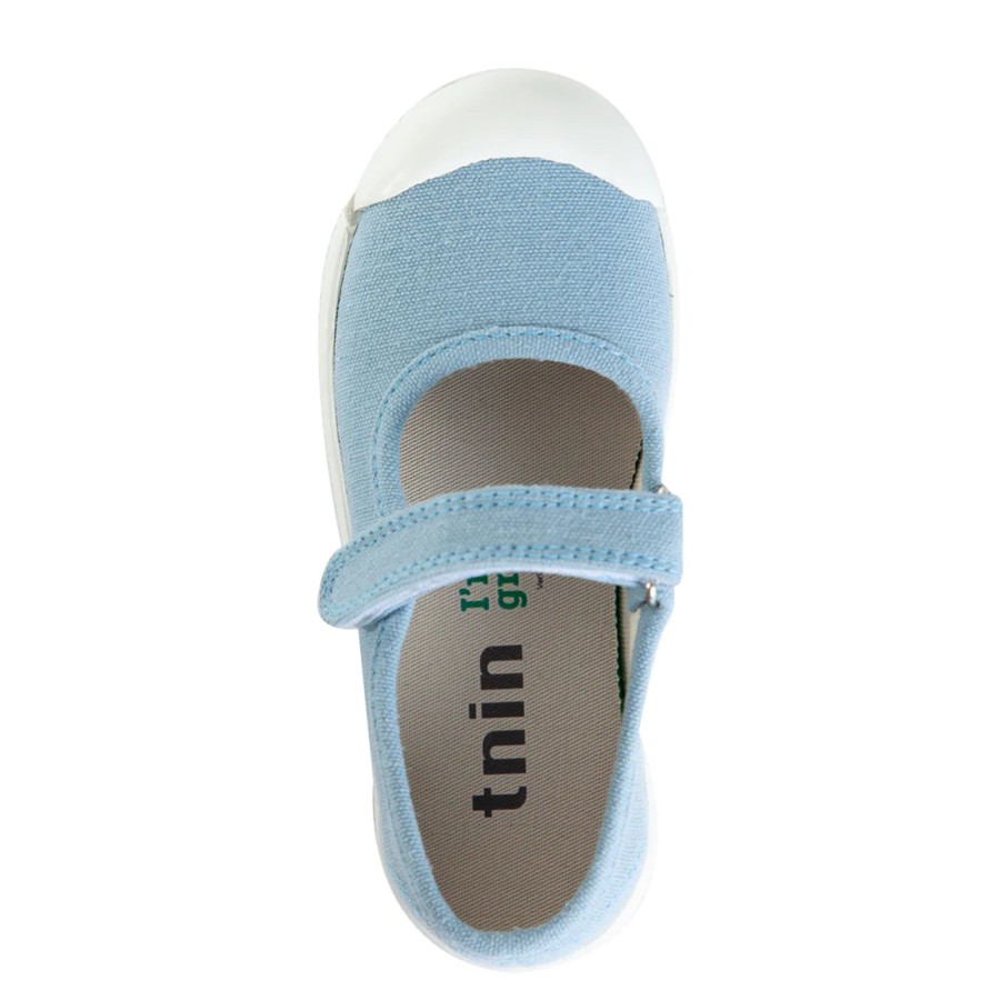 Wear Tnin Shoes | Tnin Golden Lane Mary Jane - Light Blue | Mellow