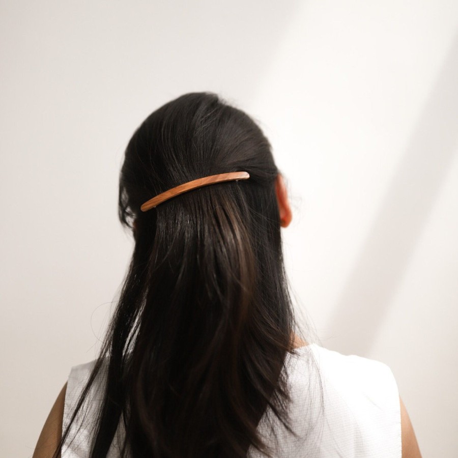 Wear Kost Kamm | Kost Kamm Slender Wooden Hair Clip, 10Cm | Mellow