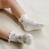 Wear Jamie Kay | Jamie Kay Alison Frill Ankle Socks - Egret | Mellow