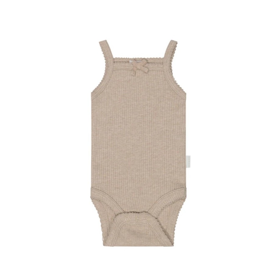 Wear Jamie Kay | Jamie Kay Organic Cotton Modal Singlet Bodysuit - Bunny Marle | Mellow