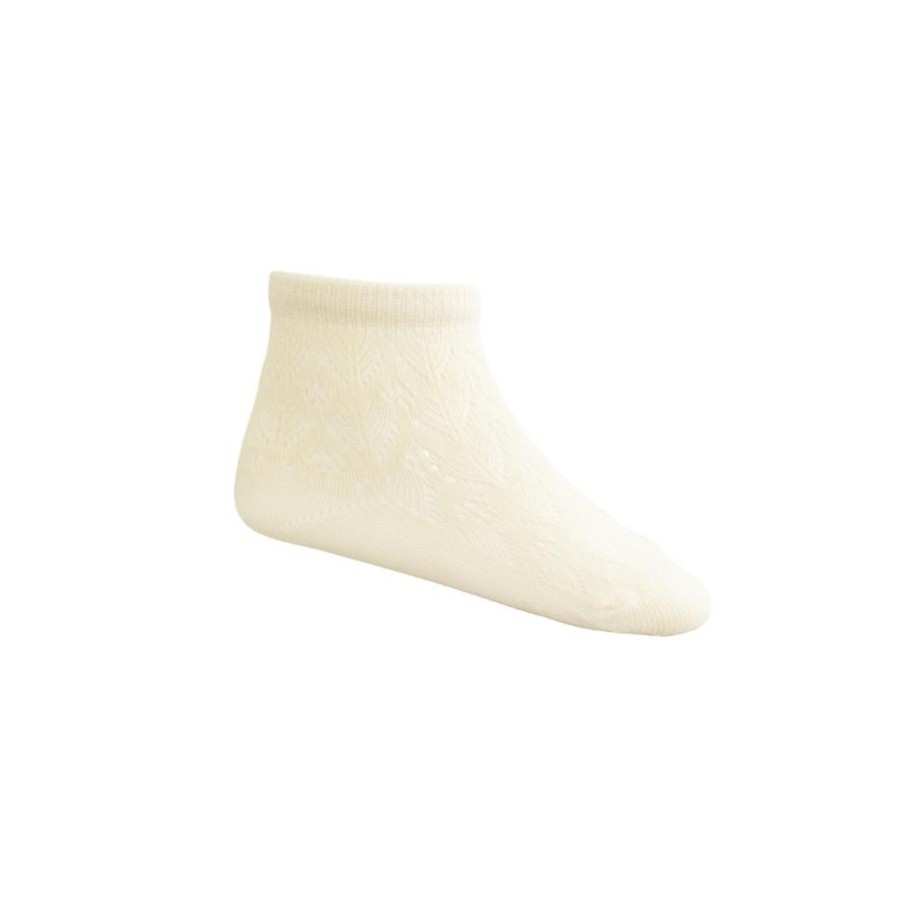 Wear Jamie Kay | Jamie Kay Scallop Weave Ankle Socks - Milk | Mellow