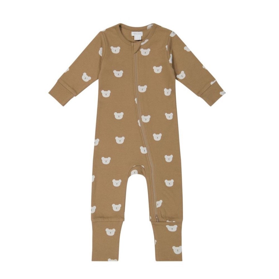 Wear Jamie Kay | Jamie Kay Reese Zip Onepiece - Bears Caramel Cream | Mellow