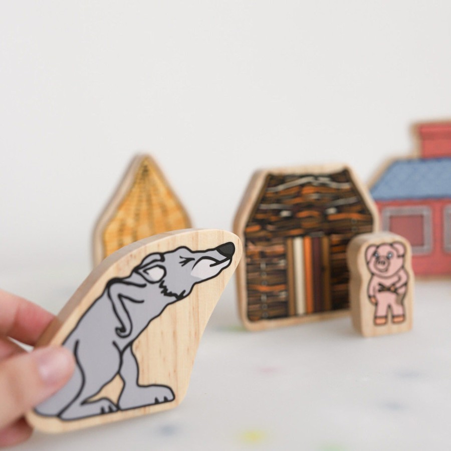 Play Yellow Door | Yellow Door Wooden Characters: The Three Little Pigs | Mellow