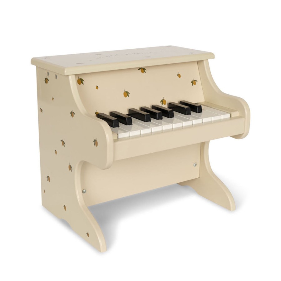 Play Konges Slojd | Konges Slojd Wooden Piano - Lemon | Mellow