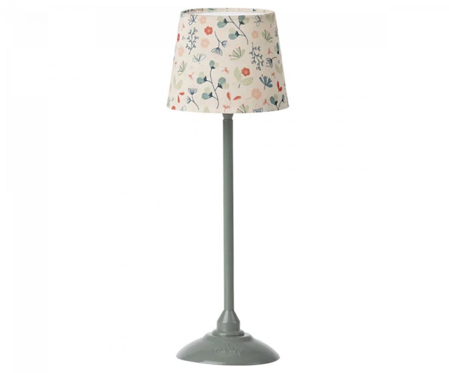 Play Maileg | Maileg Miniature Floor Lamp - Mint | Mellow