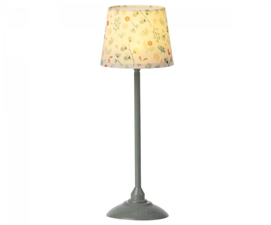 Play Maileg | Maileg Miniature Floor Lamp - Mint | Mellow