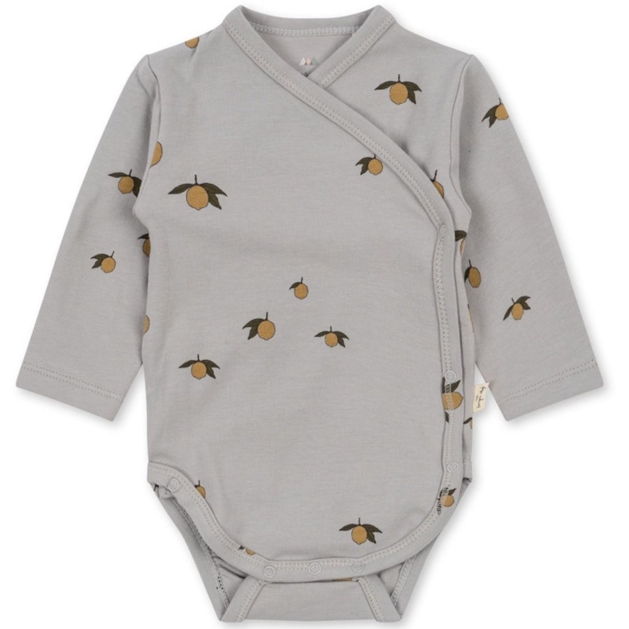 Wear Konges Slojd | Konges Slojd Long Sleeve Bodysuit - Lemon Harbor | Mellow