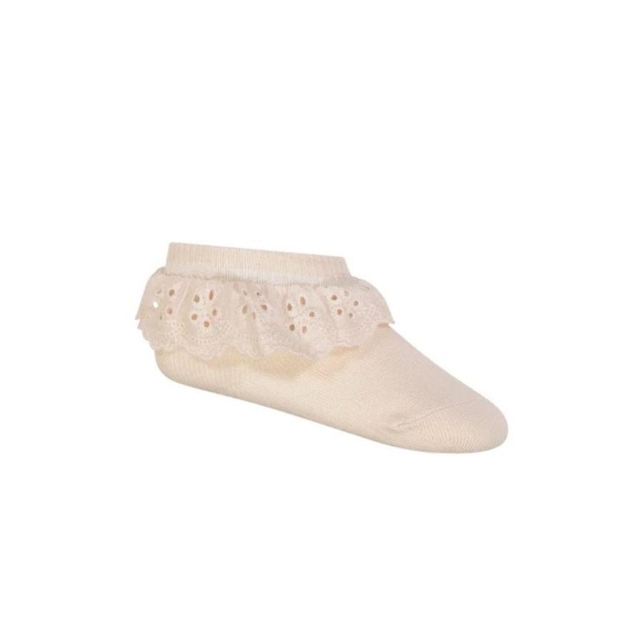 Wear Jamie Kay | Jamie Kay Frill Ankle Sock - Ballet Pink | Mellow