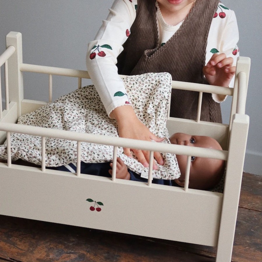 Play Konges Slojd | Konges Slojd Wooden Doll Bed | Mellow