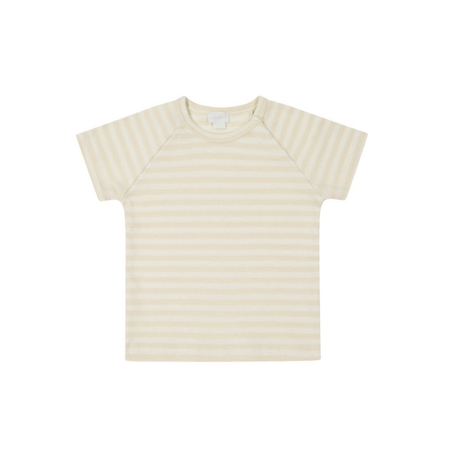 Wear Jamie Kay | Jamie Kay Pima Cotton Oscar Tee - Oat/Cloud Stripe | Mellow