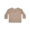 Wear Quincy Mae | Quincy Mae Zion Shirt - Cocoa Gingham | Mellow