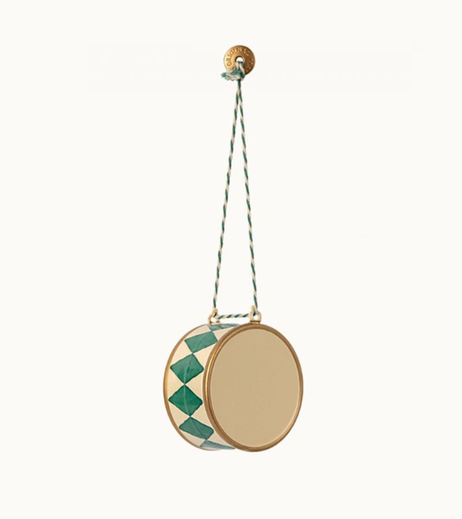 Interior Maileg | Maileg Large Drum Metal Ornament | Mellow