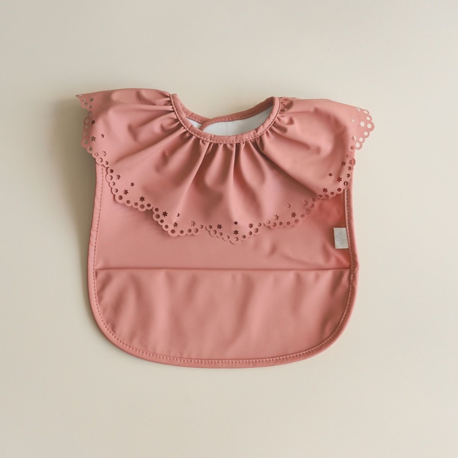 Feed Mellow | Mellow Ballerina Baby Bib - Rosewood | Mellow