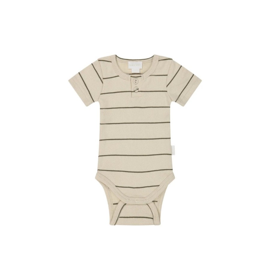 Wear Jamie Kay | Jamie Kay Organic Cotton Fine Rib Darcy Bodysuit - Soft Clay/Khaki | Mellow