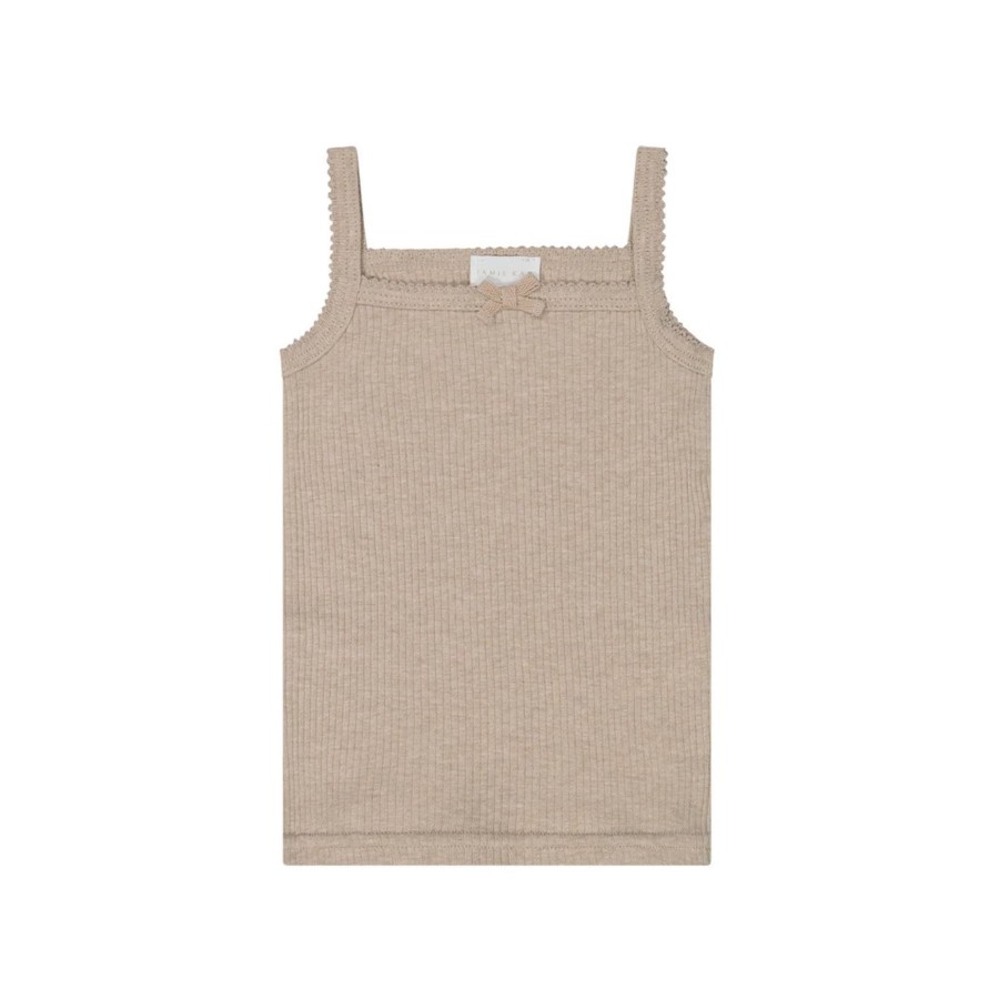 Wear Jamie Kay | Jamie Kay Organic Cotton Modal Singlet - Bunny Marle | Mellow