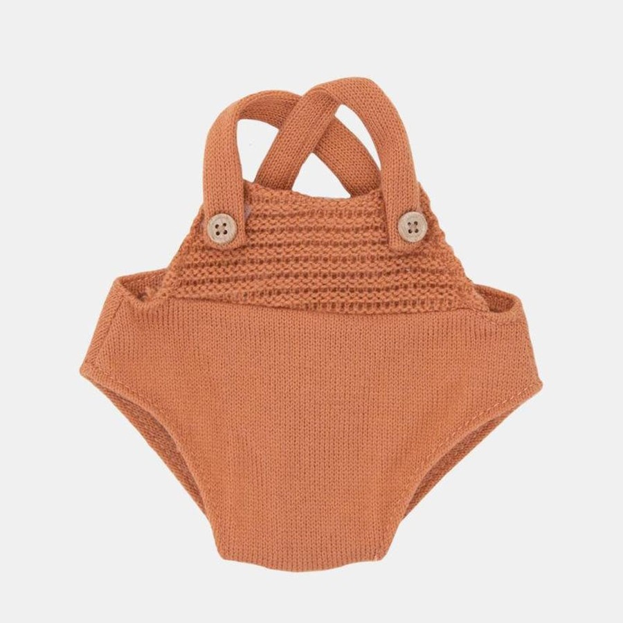 Play Olli Ella | Olli Ella Dinkum Doll Romper, Rust | Mellow