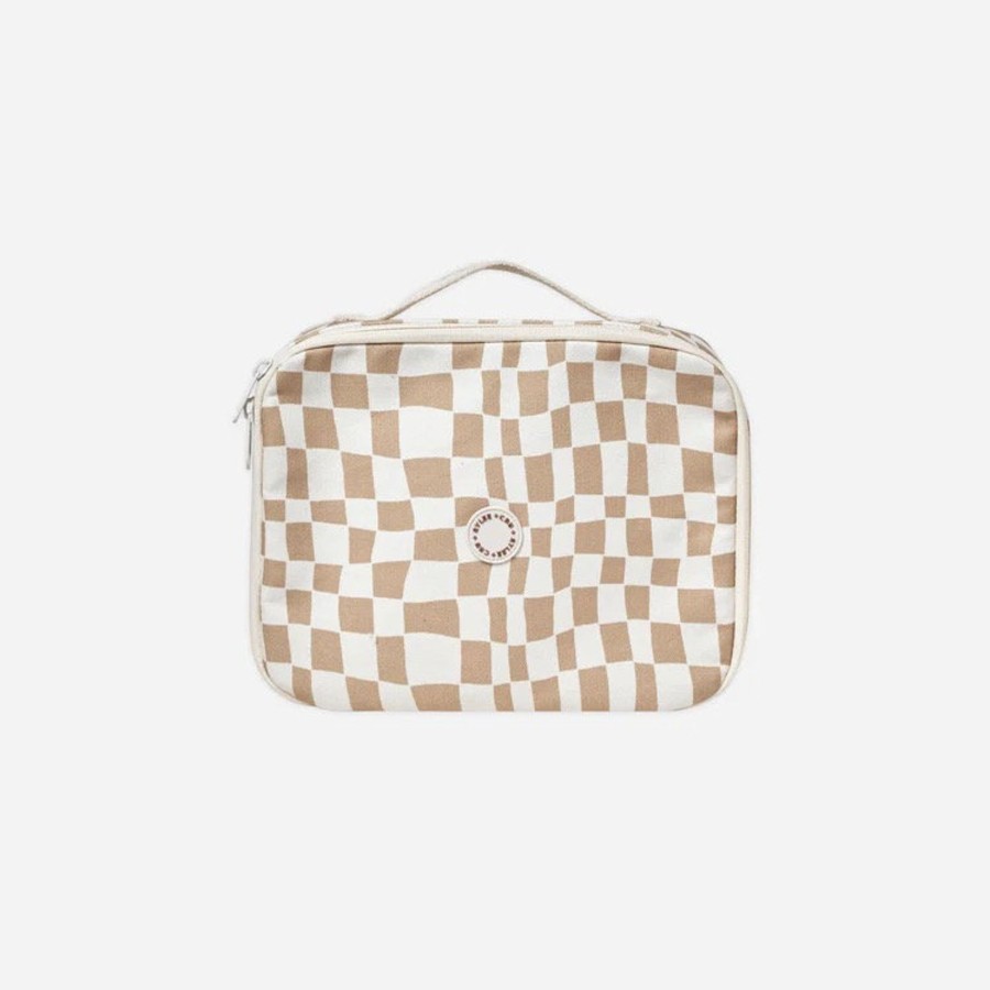 Wear Quincy Mae | Rylee + Cru Lunch Bag, Sand Check | Mellow