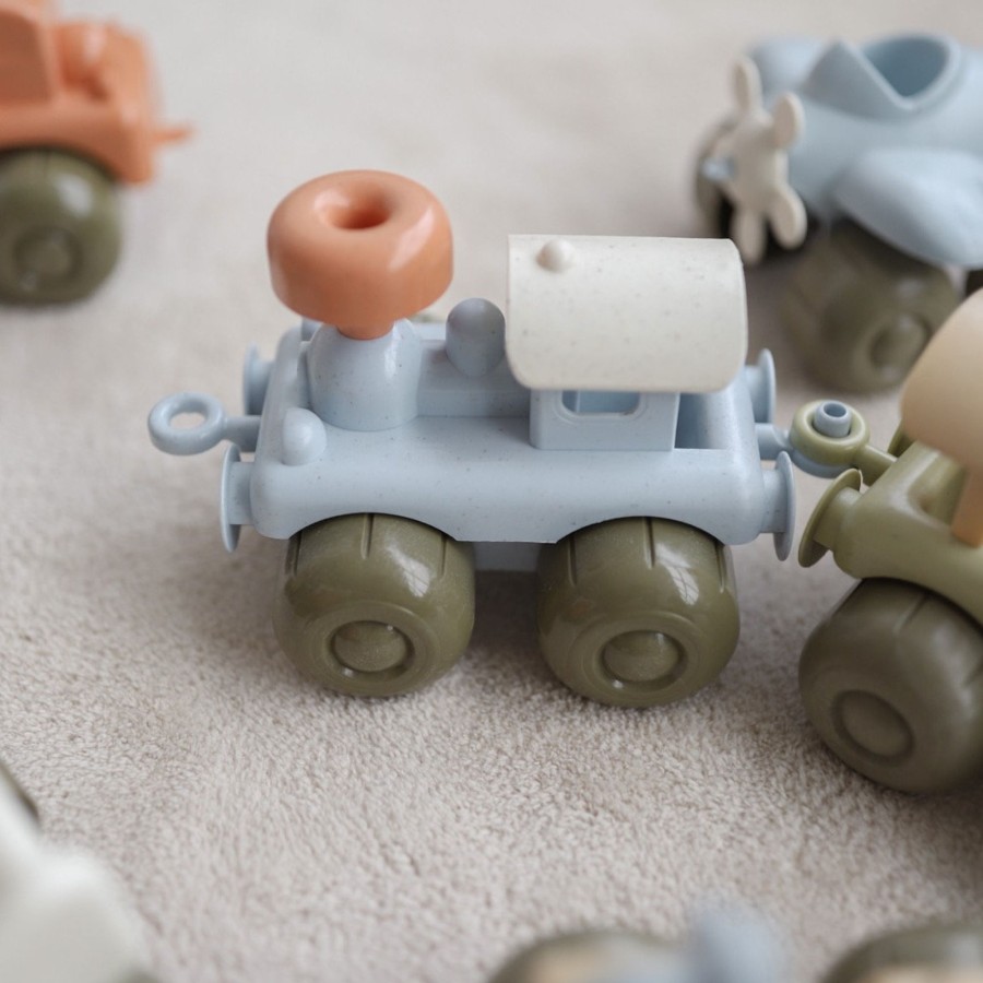 Play Dantoy | Dantoy Bioplastic Vehicles And Plane - Set Of 8 | Mellow