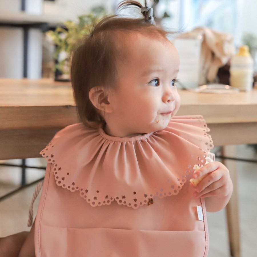 Feed Mellow | Mellow Ballerina Baby Bib - Gracious Rose | Mellow