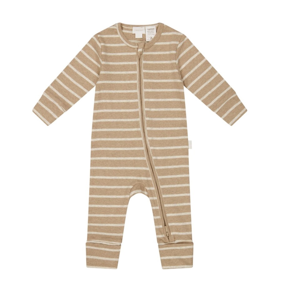 Wear Jamie Kay | Jamie Kay Gracelyn Zip Onepiece - Elias Stripe Sable | Mellow